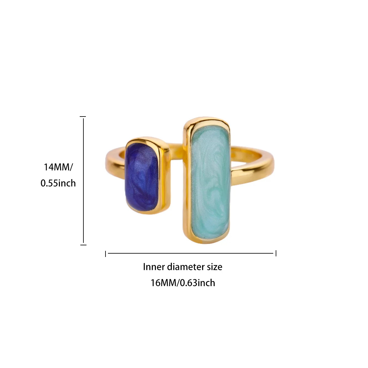 Stainless Steel Hug Snake Rings for Women 18K Gold Plated Geometric Wave Ring Hypoallergenic Waterproof Jewelry Gifts – Image 9
