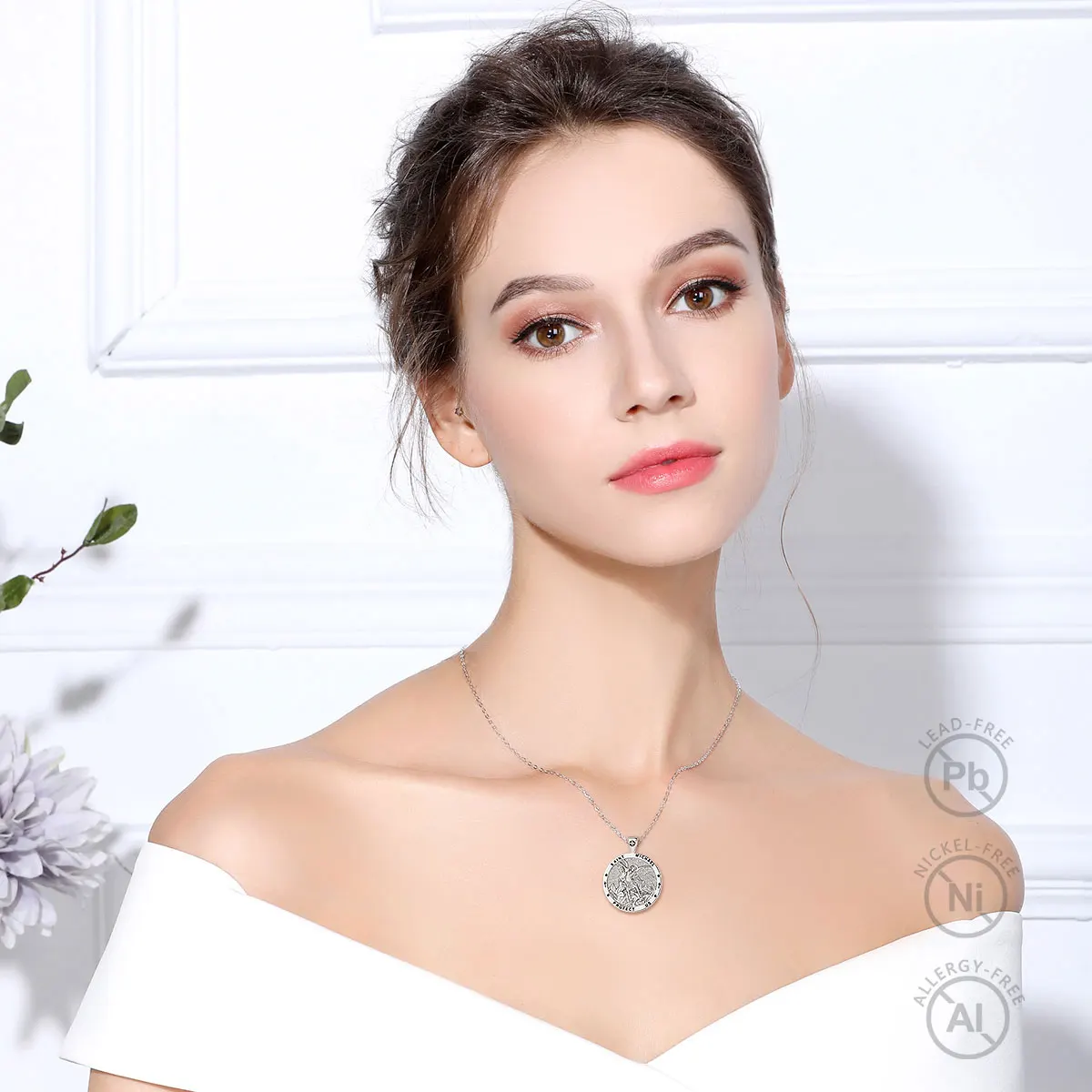 Eudora 925 Sterling Silver St.Michael Archangel Necklace for Men Women Michael Christian Pendant Religious Jewelry Fine Gift – Image 11