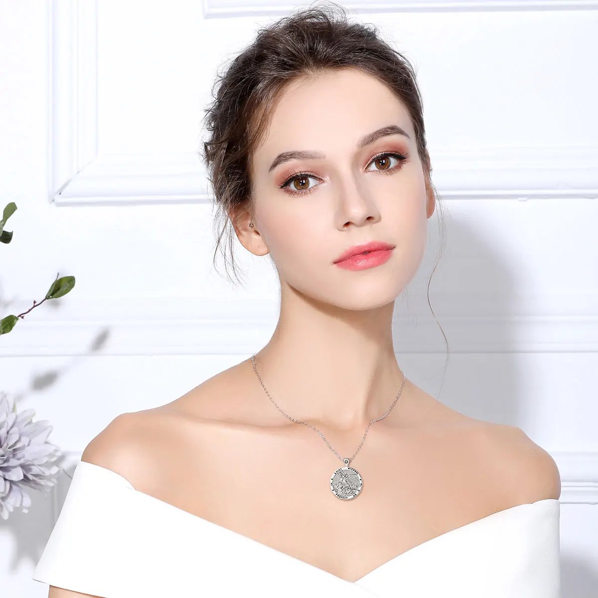 Eudora 925 Sterling Silver St.Michael Archangel Necklace for Men Women Michael Christian Pendant Religious Jewelry Fine Gift – Image 6