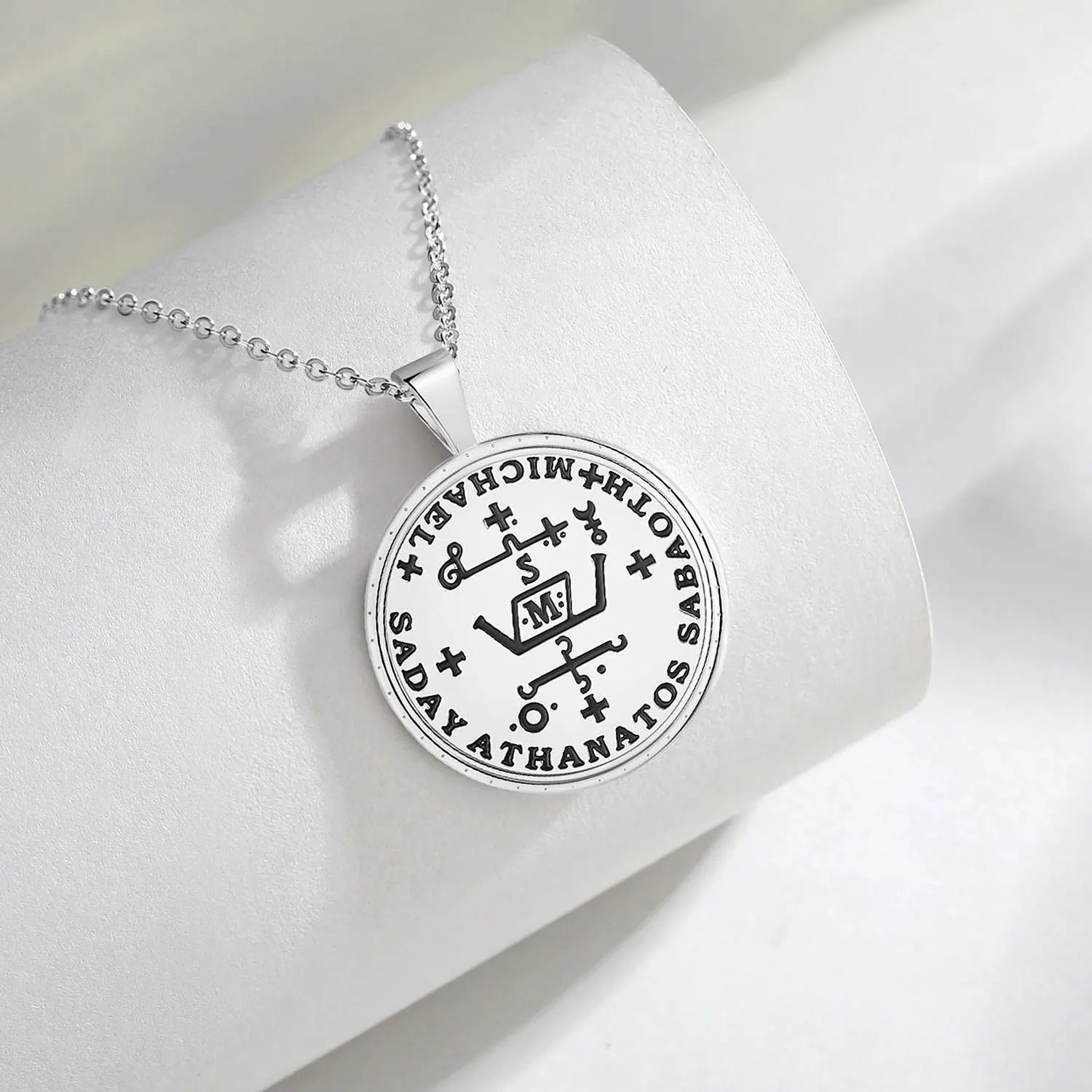 Eudora 925 Sterling Silver St.Michael Archangel Necklace for Men Women Michael Christian Pendant Religious Jewelry Fine Gift – Image 3