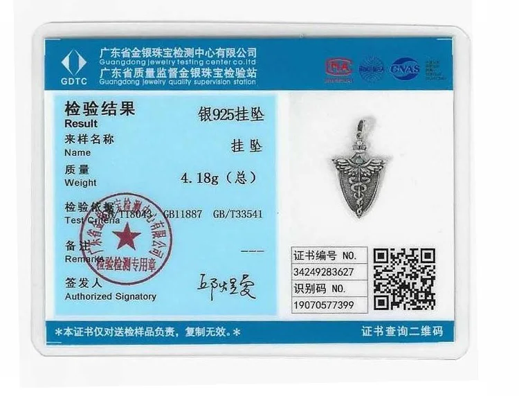 Eudora Original 925 Sterling Silver Caduceus Necklace Double Snake Wing Pendant Medical Symbol Jewelry for Men Women Gift – Image 16