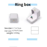 Trumium Luxury PU Leather Cufflink Box Flip Ring Jewelry box Custom Jewelry Gift Boxes